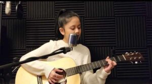 music student learning guitar and voice lessons via In-Studio sessions at Harana Music Academy